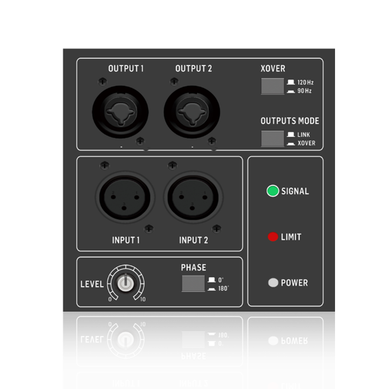 S15SUB: Dhá Chainéal isteach agus Modhanna Aschuir Inaistrithe Modúl Feidhme Subwoofer