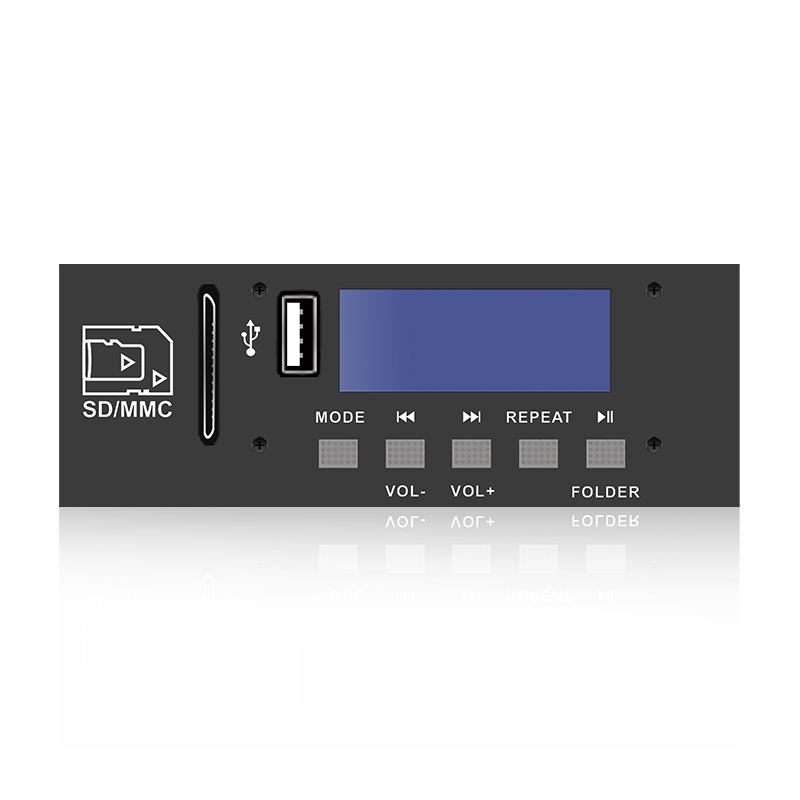 LCD6220: Cúig Cnaipe SD/USB Nascóir LCD Scáileán Seinnteoir MP3 le Bluetooth, TWS