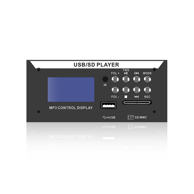 LCD8226: Ocht gCnaipe IR Nascóirí Cianda SD/USB Seinnteoir MP3 Scáileáin LCD le Bluetooth, TWS