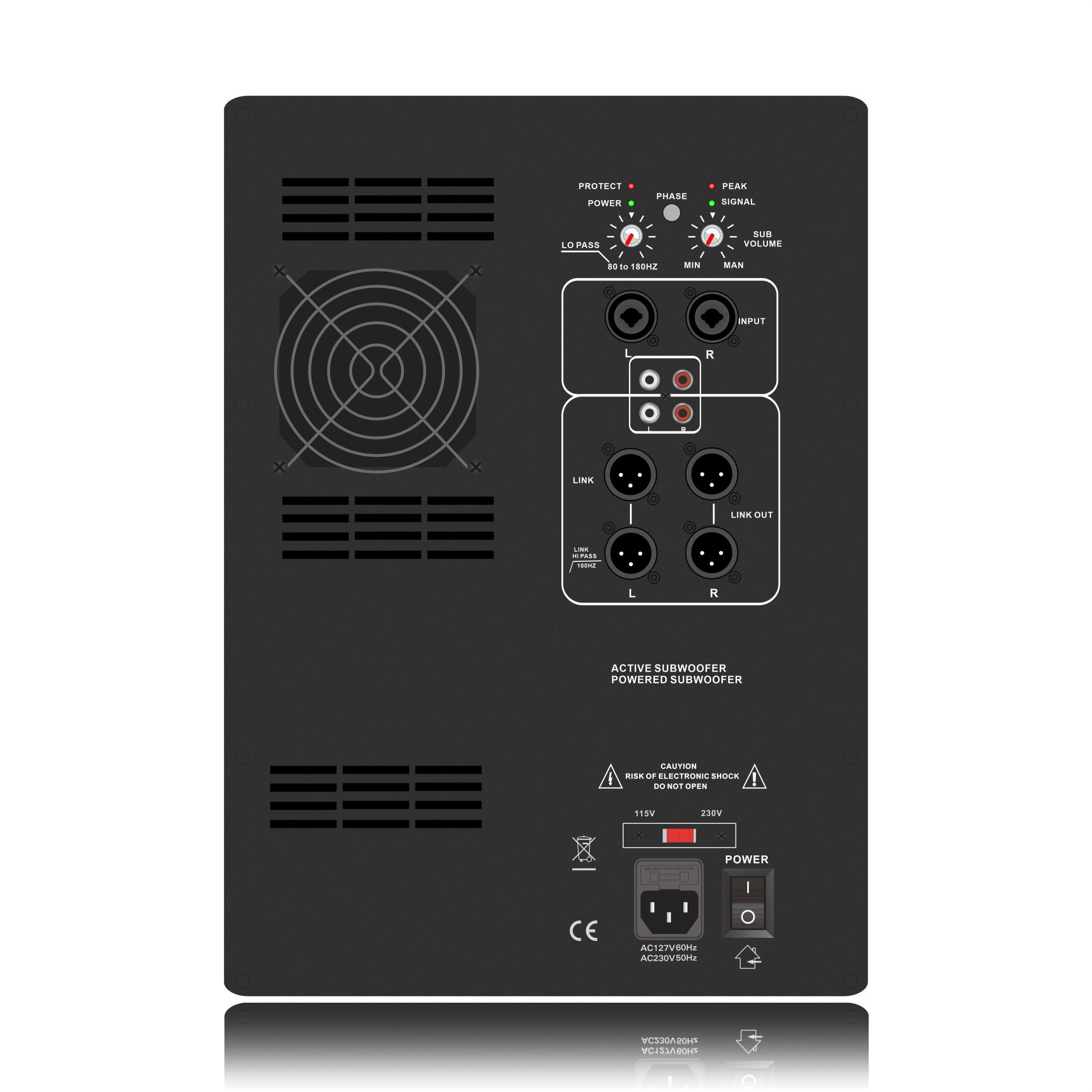 SUB18-2.1 Aicme AB Powered Subwoofer Amplifier