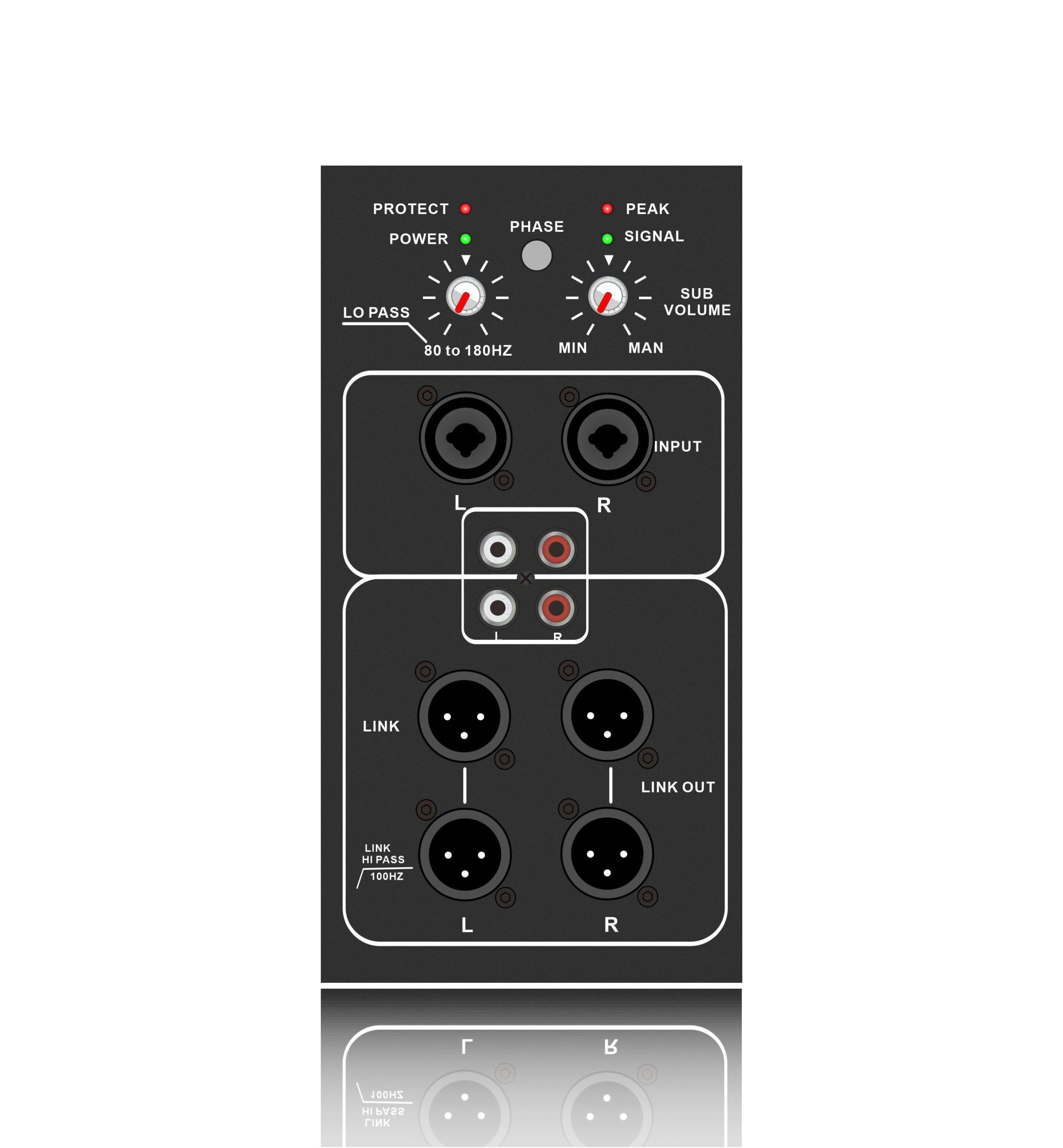 SUB18-2.1 Aicme AB Powered Subwoofer Amplifier