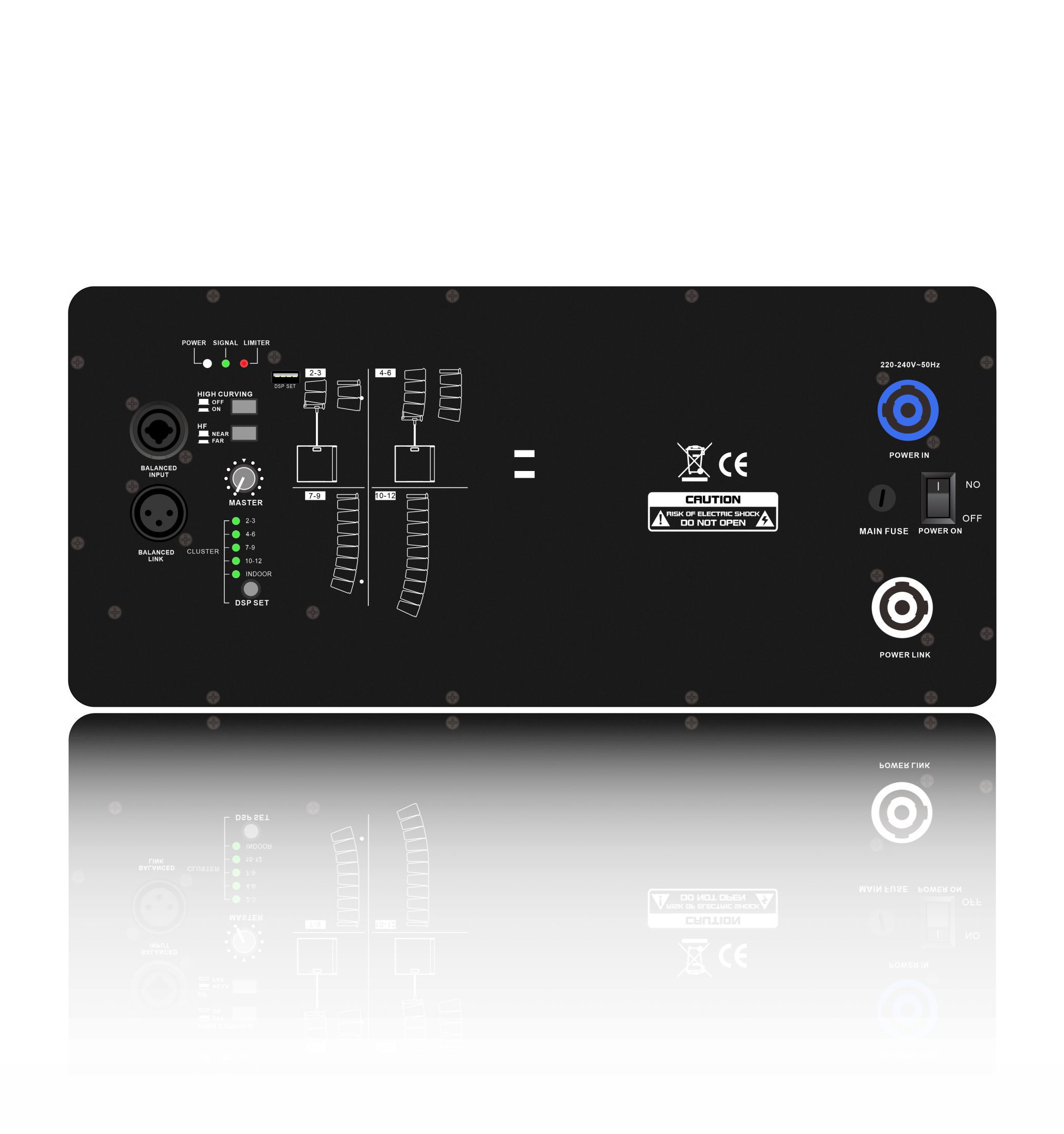 HDL10-A Amplifier Cumhachta Córas Eagar Líne Gairmiúil