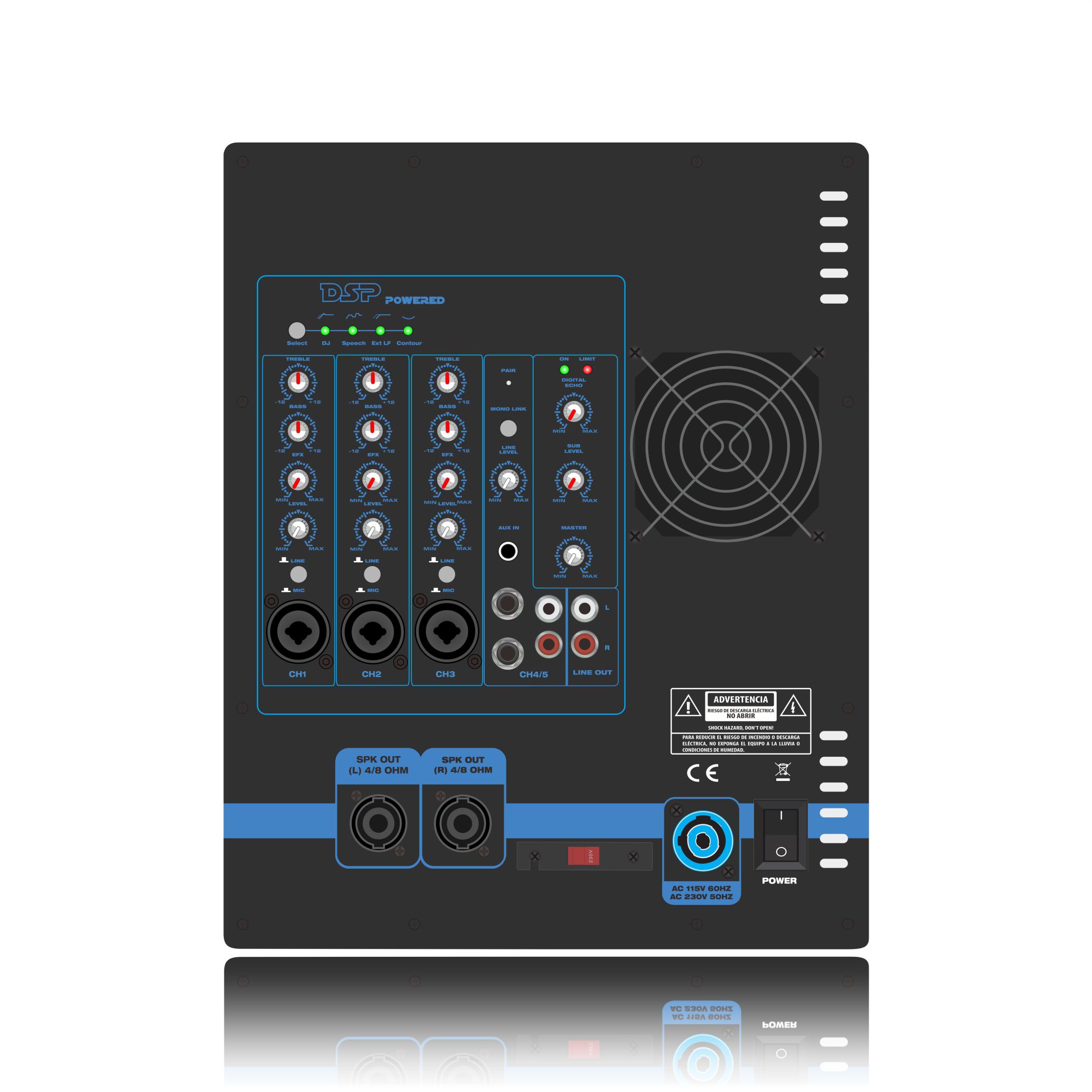 PL82DSP Córas Cainteoir Eagar Líne Amplifier Cumhachta 2.1-2.2