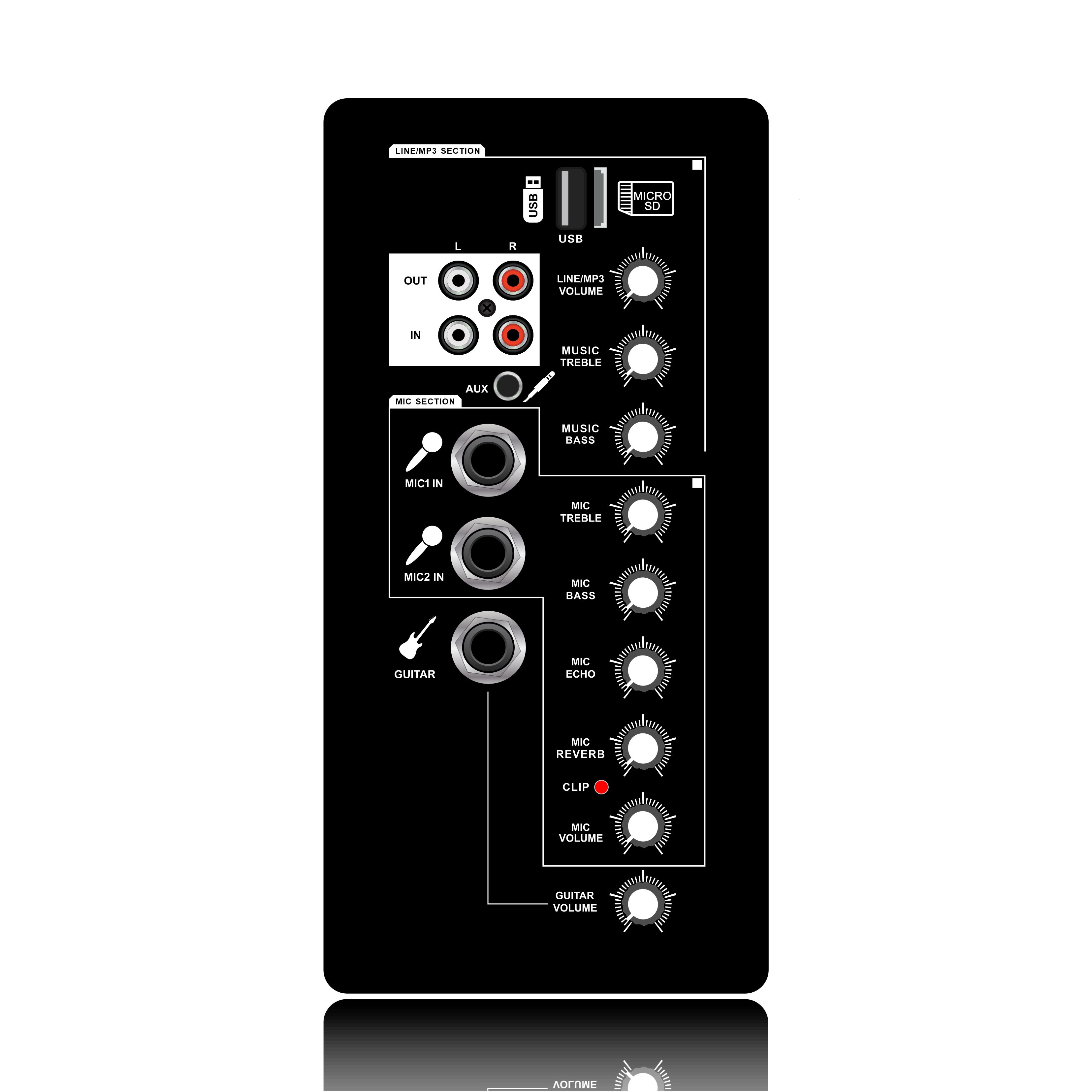 Aicme D Raon iomlán Amplifier Callaire Karaoke BOOM10