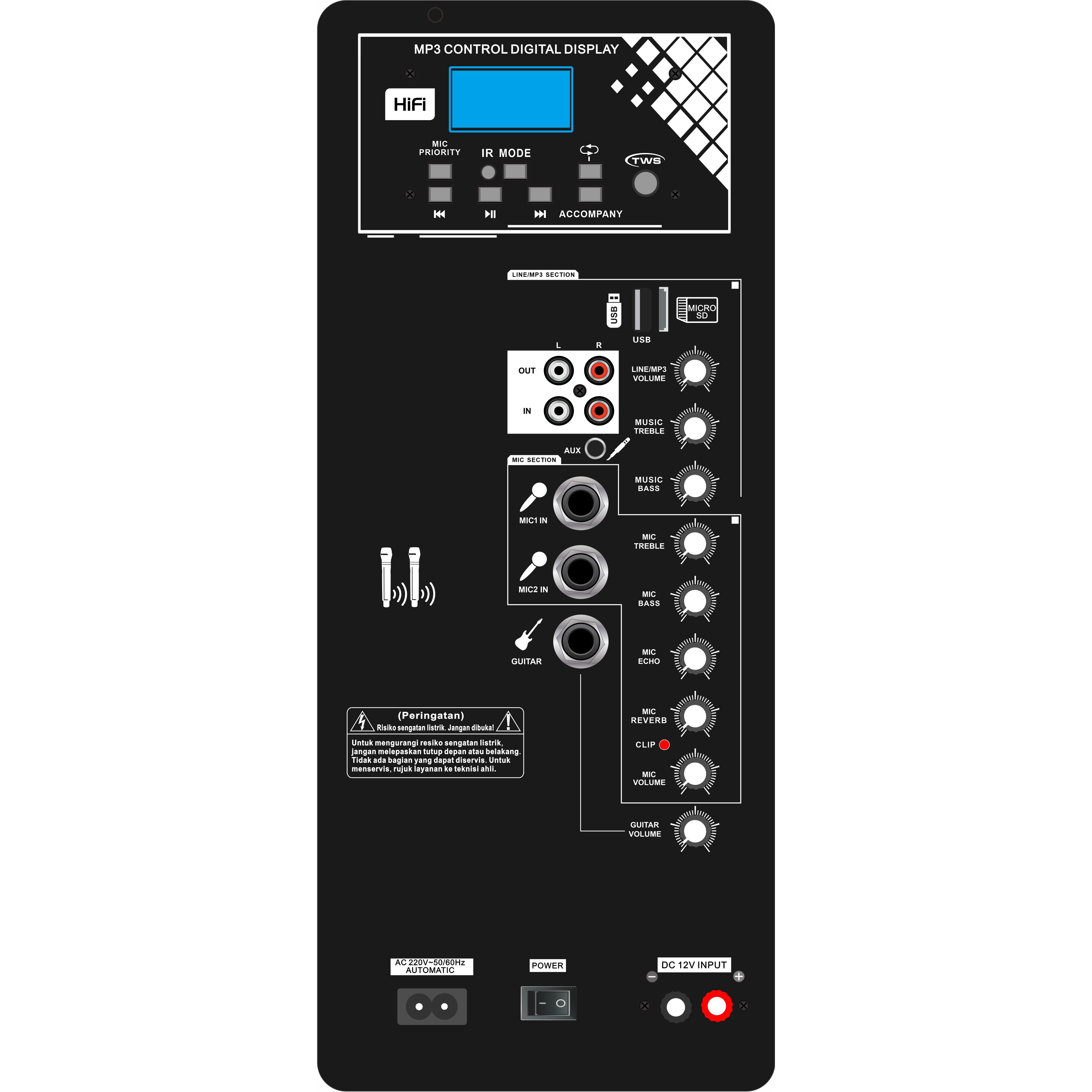 Aicme D Raon iomlán Amplifier Callaire Karaoke BOOM10