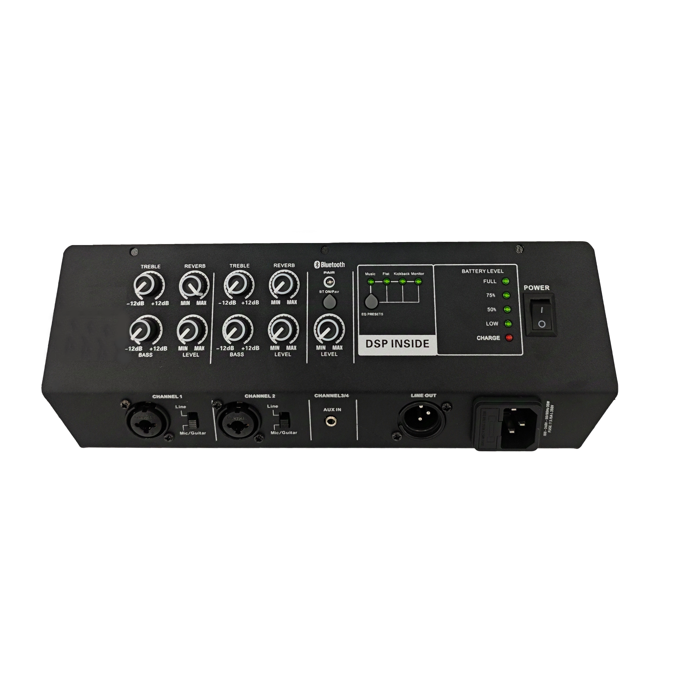 Amplifier Córas Callaire Cumhachtaithe Inaistrithe PL85DSP