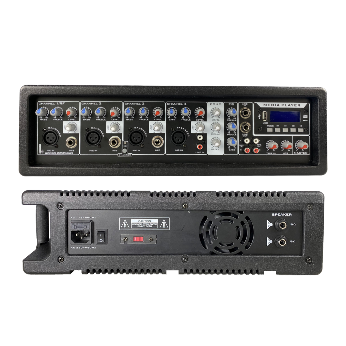 Bosca Plaisteacha Powered PA Ceann Meascthóir SD504