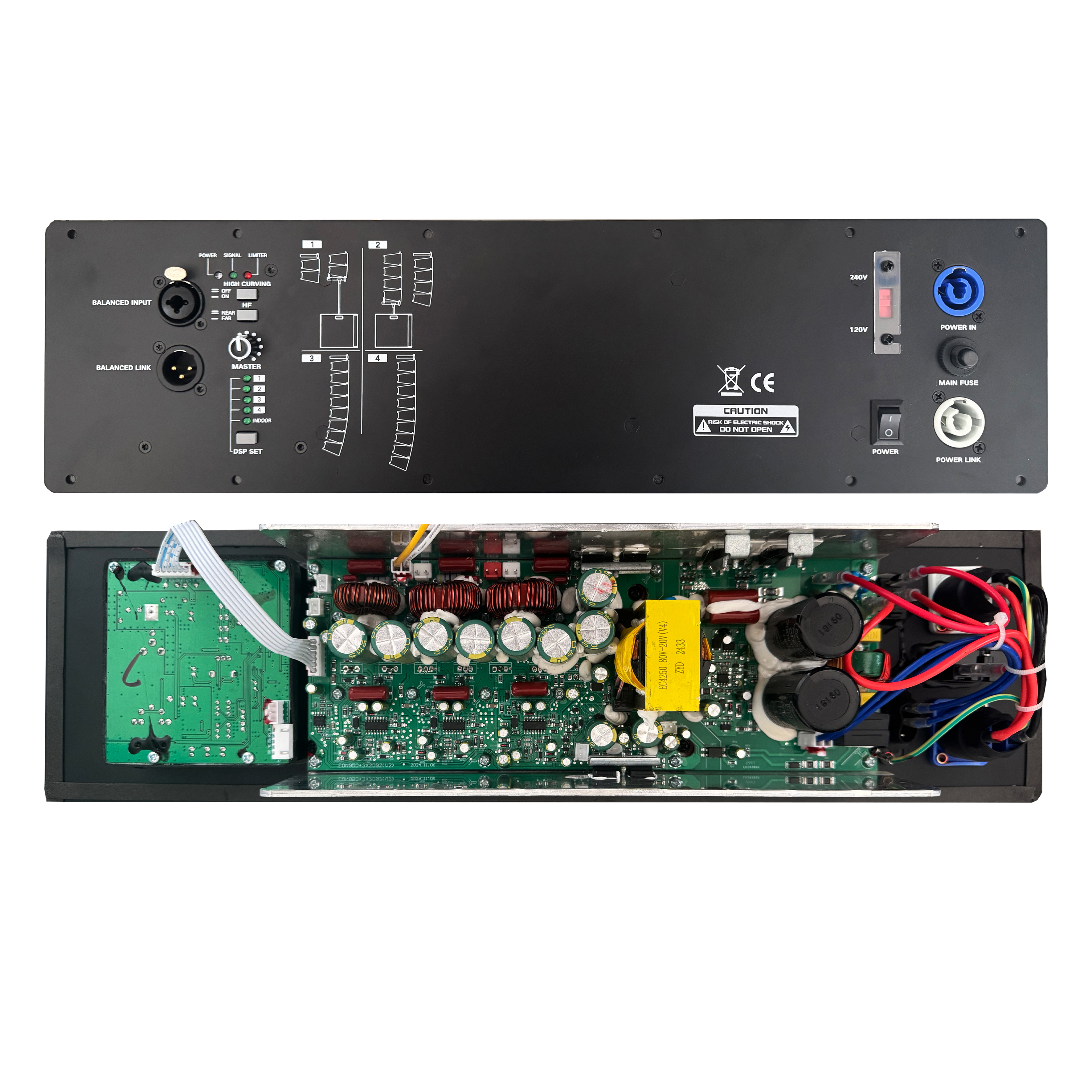 HDL10-A Amplifier Cumhachta Córas Eagar Líne Gairmiúil